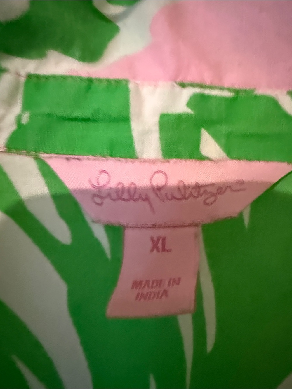 Lilly Pulitzer Pink and Green Tropical Swim Coverup - Picture 8 of 15